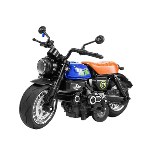 RHUIMEI for 1/12 Kleine AFFE Legierung Motorrad Modell Lenkung Multi-Funktion Kinder Metall Spielzeug Sammlung Ornamente Exquisite(Blue) von RHUIMEI