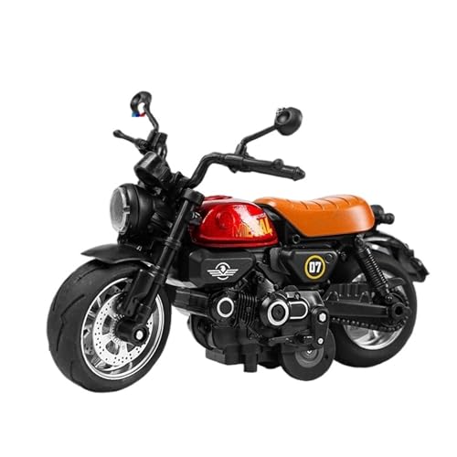 RHUIMEI for 1/12 Kleine AFFE Legierung Motorrad Modell Lenkung Multi-Funktion Kinder Metall Spielzeug Sammlung Ornamente Exquisite(Red) von RHUIMEI