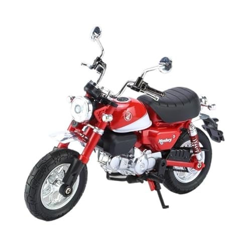 RHUIMEI for 1/12 Kleine AFFE Legierung Motorrad Modell Lenkung Multi-Funktion Kinder Metall Spielzeug Sammlung Ornamente Exquisite(Red) von RHUIMEI