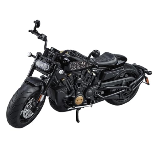 RHUIMEI for 1/12 Krieg Legierung Motorrad Modell Lenkung Multi-Funktion Kinder Metall Spielzeug Sammlung Ornamente Exquisite(Black) von RHUIMEI