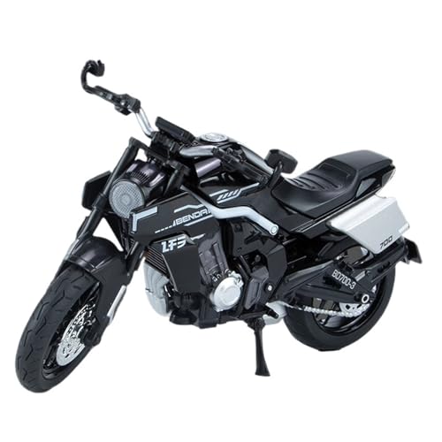 RHUIMEI for 1/12 LES700 Legierung Motorrad Modell Lenkung Multi-Funktion Kinder Metall Spielzeug Sammlung Ornamente Exquisite(Black) von RHUIMEI