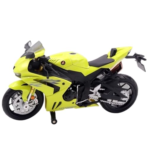 RHUIMEI for 1/12 Legierung Motorrad Modell Lenkung Multi-Funktion Kinder Metall Spielzeug Sammlung Ornamente Exquisite(Yellow) von RHUIMEI