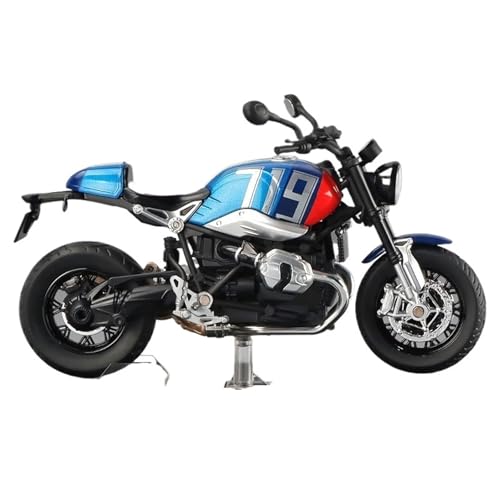 RHUIMEI for 1/12 Nehmen Eisen Legierung Motorrad Modell Lenkung Multi-Funktion Kinder Metall Spielzeug Sammlung Ornamente Exquisite(Blue) von RHUIMEI