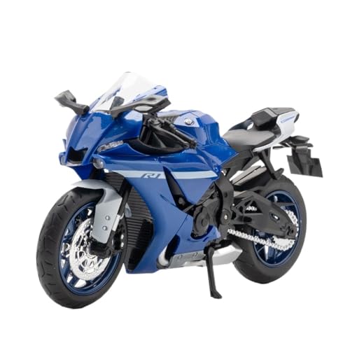 RHUIMEI for 1/12 Nehmen Sie Das Eisensimulationslegierungs-Lokomotive-Lenkstoß-Motorrad-Modellspielzeug for Kindersammlungsornamente Exquisite(Blue) von RHUIMEI