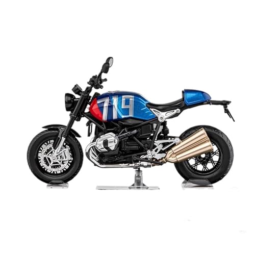RHUIMEI for 1/12 Nehmen Sie Das Eisensimulationslegierungs-Lokomotive-Lenkstoß-Motorrad-Modellspielzeug for Kindersammlungsornamente Exquisite(Blue) von RHUIMEI