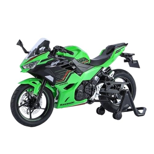 RHUIMEI for 1/12 Ninja ZX-6R Simulation Legierung Lenkstoß Motorrad Modell Spielzeug Kinder Sammlung Ornamente Exquisite(Green) von RHUIMEI
