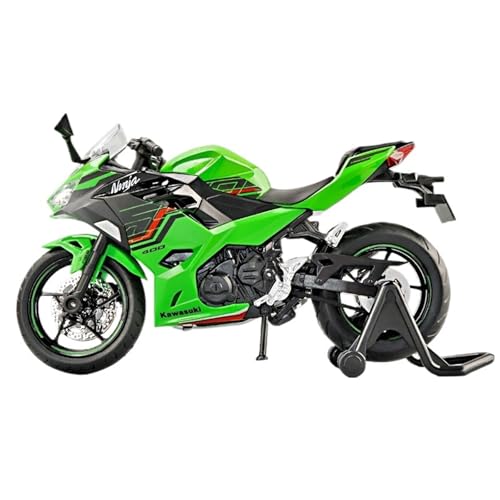 RHUIMEI for 1/12 Ninja400 Legierung Motorrad Modell Lenkung Multi-Funktion Kinder Metall Spielzeug Sammlung Ornamente Exquisite(Green) von RHUIMEI