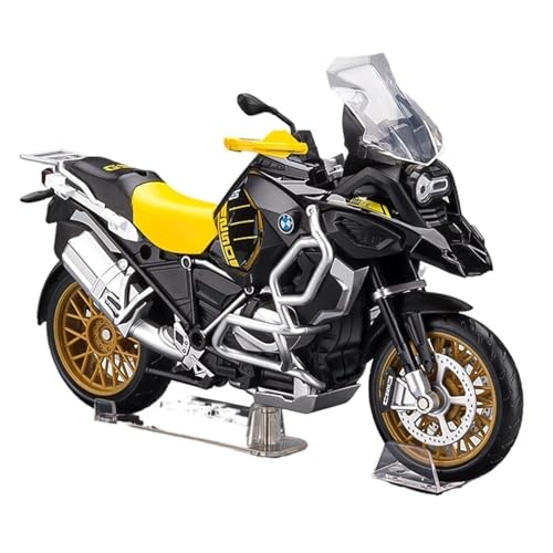 RHUIMEI for 1/12 R1250GS Waterbird Legierung Motorrad Modell Lenkung Multi-Funktion Kinder Metall Spielzeug Sammlung Ornamente Exquisite(Yellow) von RHUIMEI