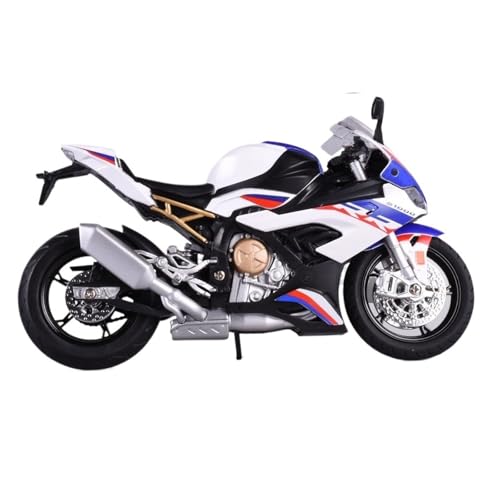 RHUIMEI for 1/12 S1000RR Legierung Motorrad Modell Lenkung Multi-Funktion Kinder Metall Spielzeug Sammlung Ornamente Exquisite(White) von RHUIMEI