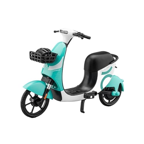 RHUIMEI for 1/12 Simulation Gemeinsame Fahrrad Modell Elektrische Fahrrad Legierung Ornamente Kleine Motorrad Modell Kreative Spielzeug Auto Sammlung Ornamente Exquisite(Green) von RHUIMEI