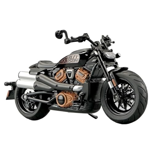 RHUIMEI for 1/12 Sportster S Legierung Motorrad Modell Lenkung Multi-Funktion Kinder Metall Spielzeug Sammlung Ornamente Exquisite(Black) von RHUIMEI