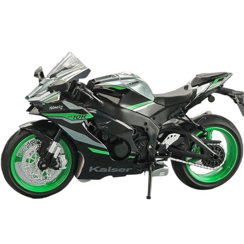 RHUIMEI for 1/12 ZX-10R Legierung Motorrad Modell Lenkung Multi-Funktion Kinder Metall Spielzeug Sammlung Ornamente Exquisite(Black) von RHUIMEI