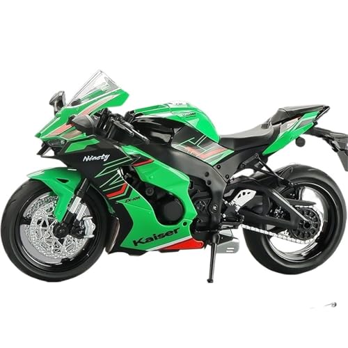 RHUIMEI for 1/12 ZX-10R Legierung Motorrad Modell Lenkung Multi-Funktion Kinder Metall Spielzeug Sammlung Ornamente Exquisite(Green) von RHUIMEI