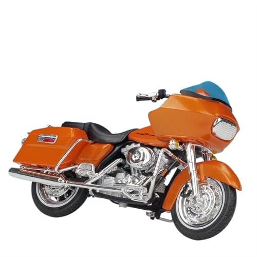 RHUIMEI for 1/18 2018 CVO Road Glide Simulation Legierung Motorrad Modell Sammlung Ornamente Exquisite(Orange) von RHUIMEI