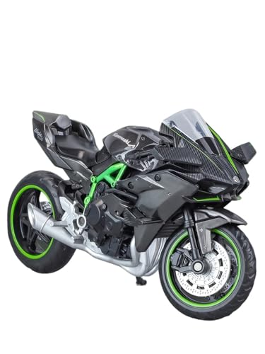RHUIMEI for 1/18 H2R Legierung Motorrad Modell Lenkung Multi-Funktion Kinder Metall Spielzeug Sammlung Ornamente Exquisite von RHUIMEI