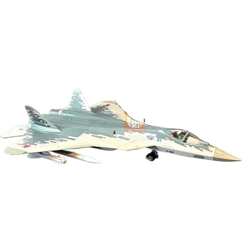RHUIMEI for 1/72 Legierung Flugzeug SU-57 Kämpfer Modell Mit Waffen Metall Fertige Statische Modell Sammeln Ornament Exquisite von RHUIMEI