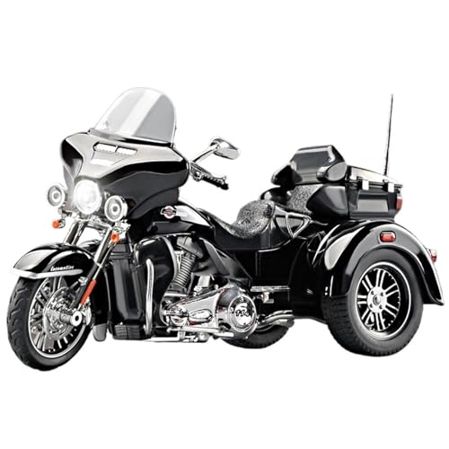 RHUIMEI for 1/9 Davidson Dreirädriges Legierungs-Motorradmodell Lenkung Multifunktions-Kinder-Metallspielzeug-Sammlung Ornamente Exquisite(Black) von RHUIMEI