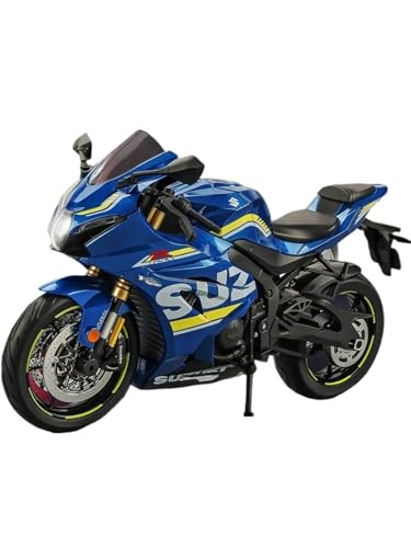 RHUIMEI for 1/9 GSX-1000R Legierung Motorrad Modell Lenkung Multi-Funktion Kinder Metall Spielzeug Sammlung Ornamente Exquisite(Blue) von RHUIMEI