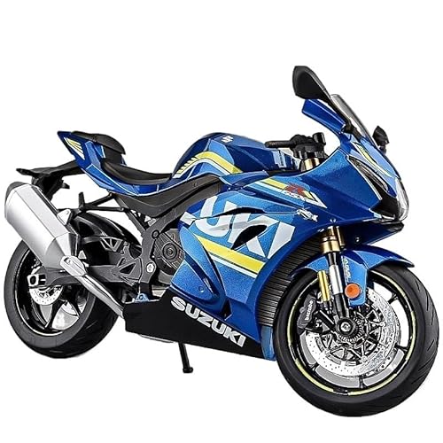 RHUIMEI for 1/9 GSX1000 Legierung Motorrad Modell Lenkung Multi-Funktion Kinder Metall Spielzeug Sammlung Ornamente Exquisite(Blue) von RHUIMEI
