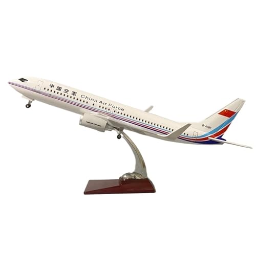 RHUIMEI for 47 cm Große Fahrbare Und Beleuchtete Chinesische Luftwaffenflugzeuge Modell 737-800 Passagierflugzeuge Simulierte Flugzeugmodellsammlung Der Chinesischen Luftwaffe Ornamente Exquisite von RHUIMEI