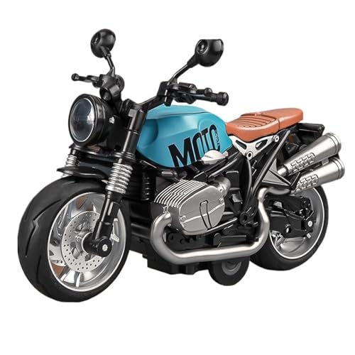 RHUIMEI for Vintage Latte Legierung Motorrad Modell Lenkung Multi-Funktion Kinder Metall Spielzeug Sammlung Ornamente Exquisite(Blue) von RHUIMEI