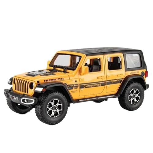 1:22 Für Wrangler Rubicon Legierung Druckguss Automodell(Yellow) von RHUIMEI