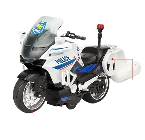 for 1/10 Legierung Polizei Motorrad Spielzeug Modell Kinder Jungen Kleine Rennwagen SWAT Iron Rider Motorrad Simulation Sammlung Exquisite von RHUIMEI