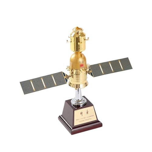 for 1/50 Shenzhou XII Raumschiff Physikalisches Modell Metall Raum Souvenir Wissenschaft Und Technologie Museum Ausstellung Halle Dekoration Exquisite(Gold) von RHUIMEI