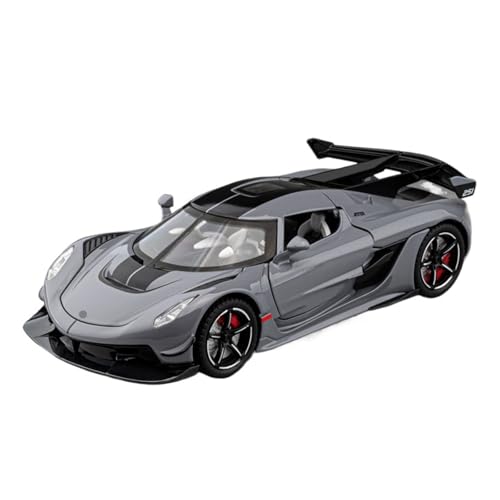 for 1:22 Jesko Supercar Legierungsmodell Mit Sound- Und Lichteffekten Und Pullback-Funktion EIN Spielzeugauto Und EIN Sammlerornament Exquisite(Gray) von RHUIMEI