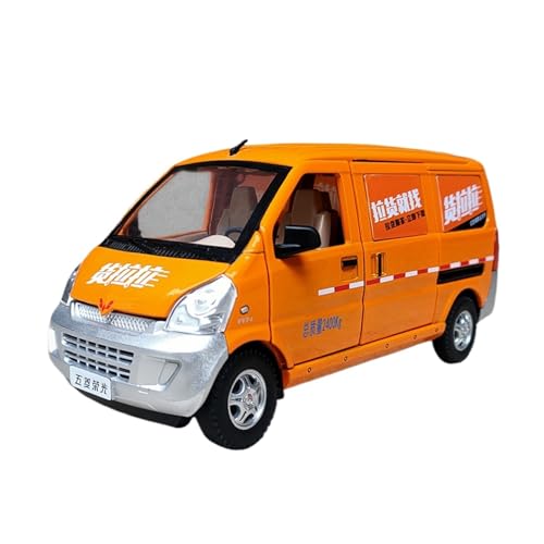 for 1:24 Geeignete Legierung Hollara Minivan Simulation Wuling Rongguang Automodell Dies Ist EIN Kinder-Transporter-Spielzeugauto Das for Jungen Geeignet Ist. Exquisite(Orange) von RHUIMEI
