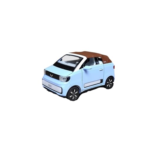for 1:24 Original Wuling Hongguang Mini Legierung Auto Modell Simulation Cabrio Auto Ornamente Unisex Spielzeug Exquisite(Blue) von RHUIMEI
