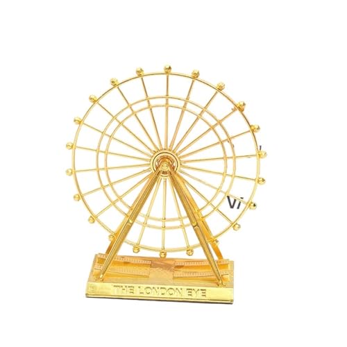 for Neue Riesenrad-Ornamente Wohnaccessoires Malerische Touristische Souvenirs Kunsthandwerk Metallgebäudemodelle Exquisite(Gold) von RHUIMEI