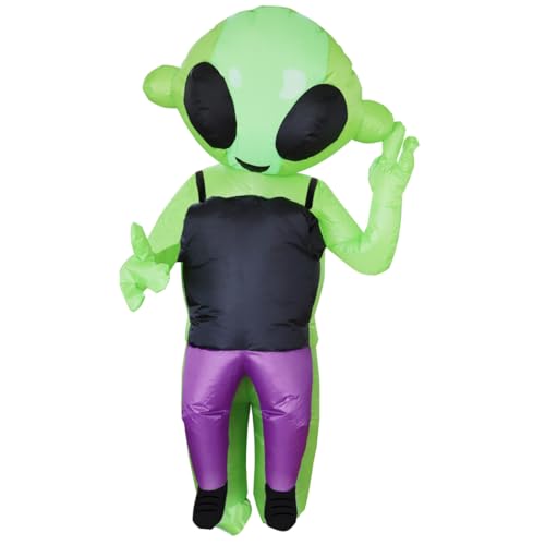 RHYTHMARTS Aufblasbare Alien Kostüm Alien Kostüme für Erwachsene Aufblasbare Kostüm für Halloween Weihnachten von RHYTHMARTS