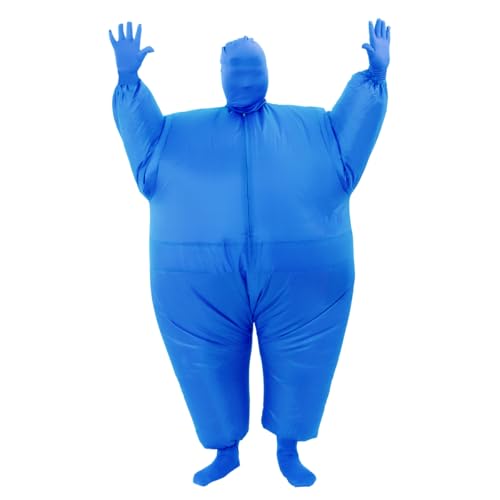 RHYTHMARTS Aufblasbares Kostüm Aufblasbare Halloween-Kostüme Weihnachtskostüme Blow-Up-Kostüme für Erwachsene (Blau) von RHYTHMARTS