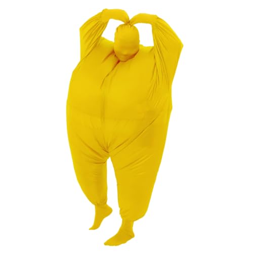 RHYTHMARTS Aufblasbares Kostüm Aufblasbare Halloween-Kostüme Weihnachtskostüme Blow-Up-Kostüme für Erwachsene (Gelb) von RHYTHMARTS