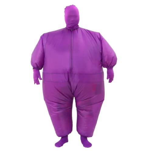 RHYTHMARTS Aufblasbares Kostüm Aufblasbare Halloween-Kostüme Weihnachtskostüme Blow-Up-Kostüme für Erwachsene (Lila) von RHYTHMARTS