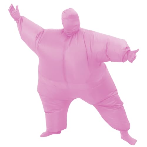 RHYTHMARTS Aufblasbares Kostüm Aufblasbare Halloween-Kostüme Weihnachtskostüme Blow-Up-Kostüme für Erwachsene (Rosa) von RHYTHMARTS