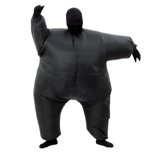 RHYTHMARTS Aufblasbares Kostüm Aufblasbare Halloween-Kostüme Weihnachtskostüme Blow-Up-Kostüme für Erwachsene (Schwarz) von RHYTHMARTS