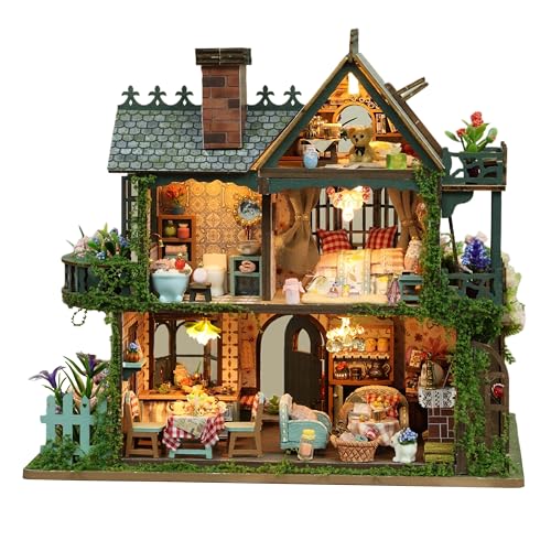 RHZN Miniaturhaus Kit, Puppenhaus Kit, Miniatur Kit, DIY Mini Haus Bauset für Erwachsene Teen, Botanisches Haus RHZN Miniaturhaus Kit, Puppenhaus Kit, Miniatur Kit, DIY Mini Haus Bauset für Erwachsene Teen, Botanisches Haus von RHZN