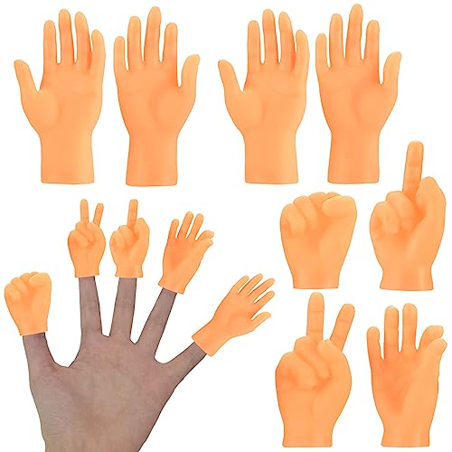 Kleine Hände Fingerpuppen, Mini Hände Gummi Lustige Minihände, Fingerhände für Geburtstagsfeiern Zaubertricks Haustiere Halloween Spiele Party von RHZXD