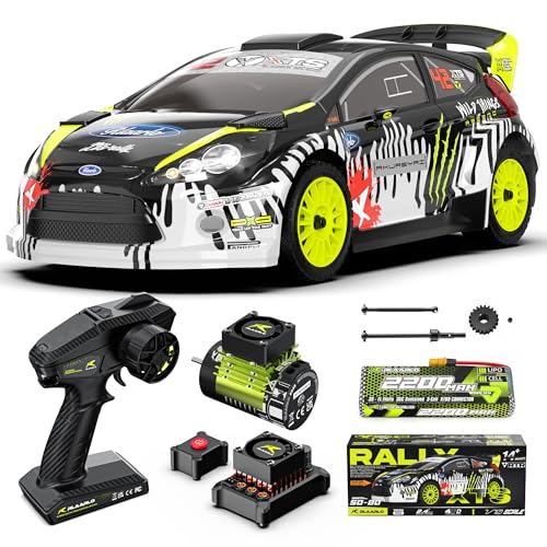 RIAARIO 1/10 Rallye-Auto Max 50 mph Bürstenlose RC Autos für Erwachsene mit Gyro 4WD RC Truck mit voller Autoverbindung Beleuchtung Ferngesteuertes Auto mit 3S 2200mAh Akku Unterstützung 4400mAh Akku RIAARIO 1/10 Rallye-Auto Max 50 mph Bürstenlose RC Autos für Erwachsene mit Gyro 4WD RC Truck mit voller Autoverbindung Beleuchtung Ferngesteuertes Auto mit 3S 2200mAh Akku Unterstützung 4400mAh Akku von RIAARIO