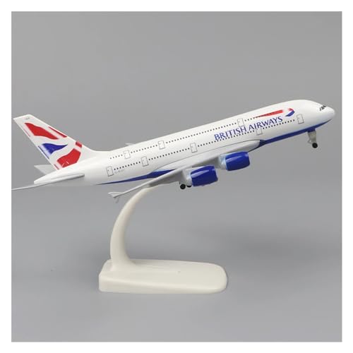 Für Frankreich A380 20 cm 1:400 Replik Metall Flugzeug Modell Legierung Luftfahrt Simulation Geschenke Dekorationen (Color : British) von RIBONI