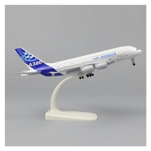 Für Frankreich A380 20 cm 1:400 Replik Metall Flugzeug Modell Legierung Luftfahrt Simulation Geschenke Dekorationen (Color : Original) von RIBONI