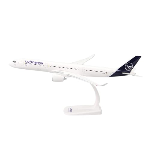 RIBONI Für Lufthansa Neue Livery Airline Aircraft 1/200 A350-900 Kunststoff-ABS-Montageflugzeugmodell Zur Sammlung von RIBONI