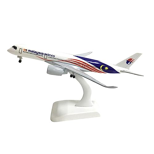 RIBONI Für Pan Am Boeing 747 Flugzeugmodell, Druckguss-Metallflugzeug, B747 18–20 cm Flugzeugmodell (Color : Malaysia A350) von RIBONI
