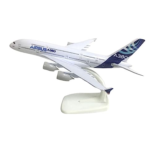 RIBONI Für Pan Am Boeing 747 Flugzeugmodell, Druckguss-Metallflugzeug, B747 18–20 cm Flugzeugmodell (Color : Original A380) von RIBONI
