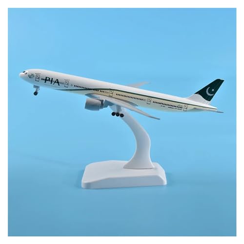 RIBONI Für Pan Am Boeing 747 Flugzeugmodell, Druckguss-Metallflugzeug, B747 18–20 cm Flugzeugmodell (Color : PIA B777) von RIBONI