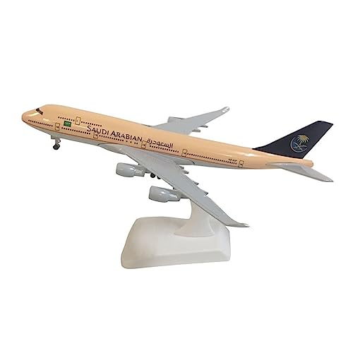 RIBONI Für Pan Am Boeing 747 Flugzeugmodell, Druckguss-Metallflugzeug, B747 18–20 cm Flugzeugmodell (Color : Saudi Arabia B747) von RIBONI