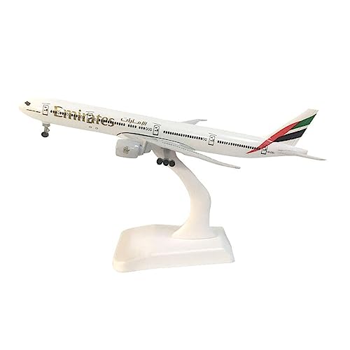 RIBONI Für Pan Am Boeing 747 Flugzeugmodell, Druckguss-Metallflugzeug, B747 18–20 cm Flugzeugmodell (Color : UAE B777) von RIBONI