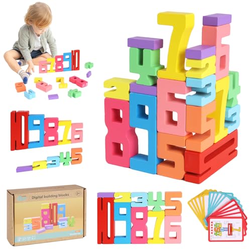 RICKMASK Numberblocks Zahlenblocks Bauklötze Holz: Wooden Number Building Blocks Zahlenblock Spielzeug Set für Kinder - Holzbausteine Bauklötze Geschenke für Mädchen Jungen 3 4 5 6 Jahre RICKMASK Numberblocks Zahlenblocks Bauklötze Holz: Wooden Number Building Blocks Zahlenblock Spielzeug Set für Kinder - Holzbausteine Bauklötze Geschenke für Mädchen Jungen 3 4 5 6 Jahre von RICKMASK